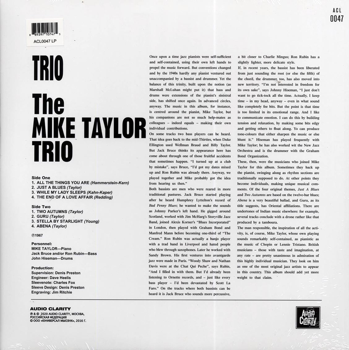 The Mike Taylor Trio - Trio