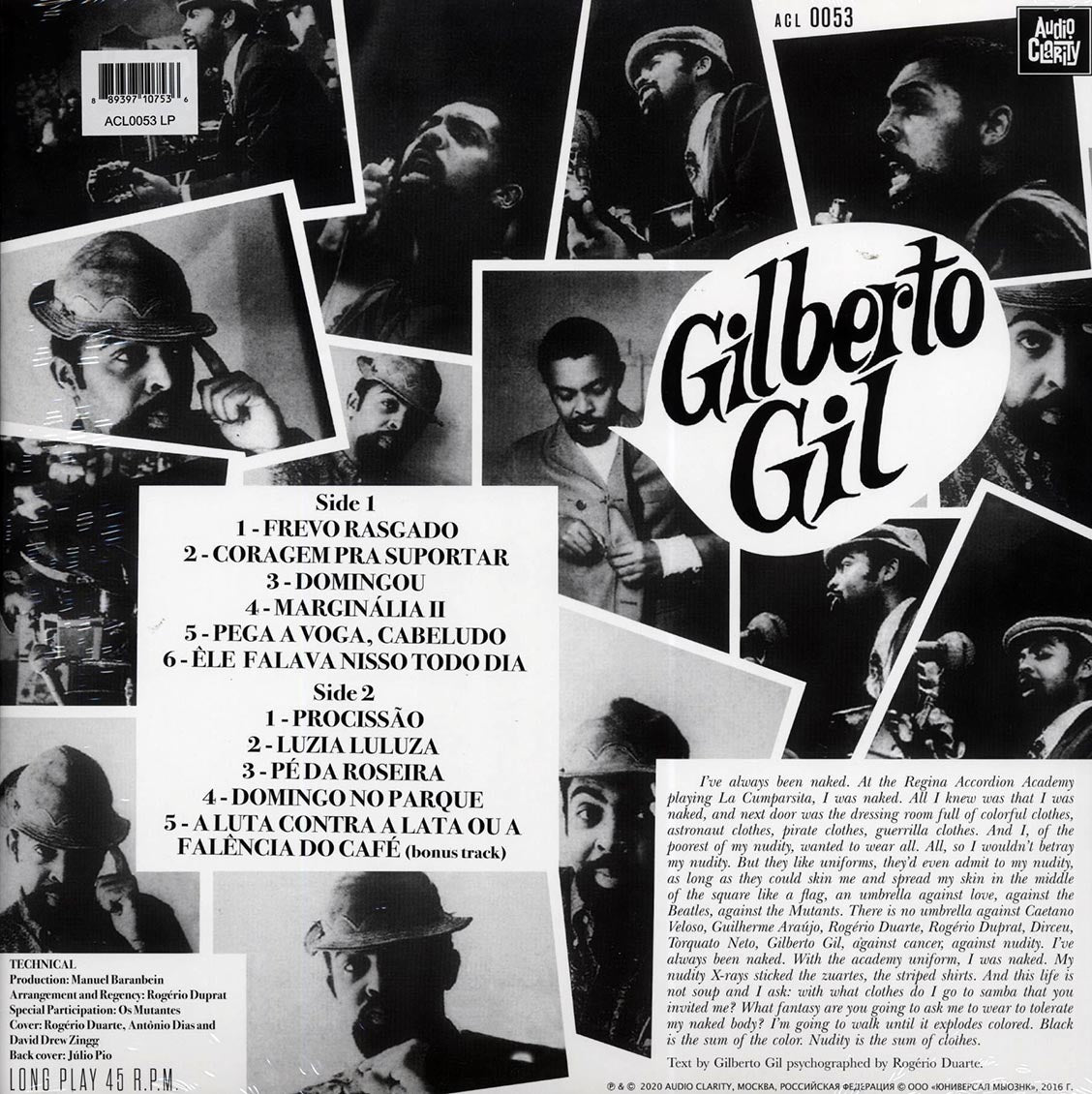 Gilberto Gil - Gilberto Gil With Os Mutantes