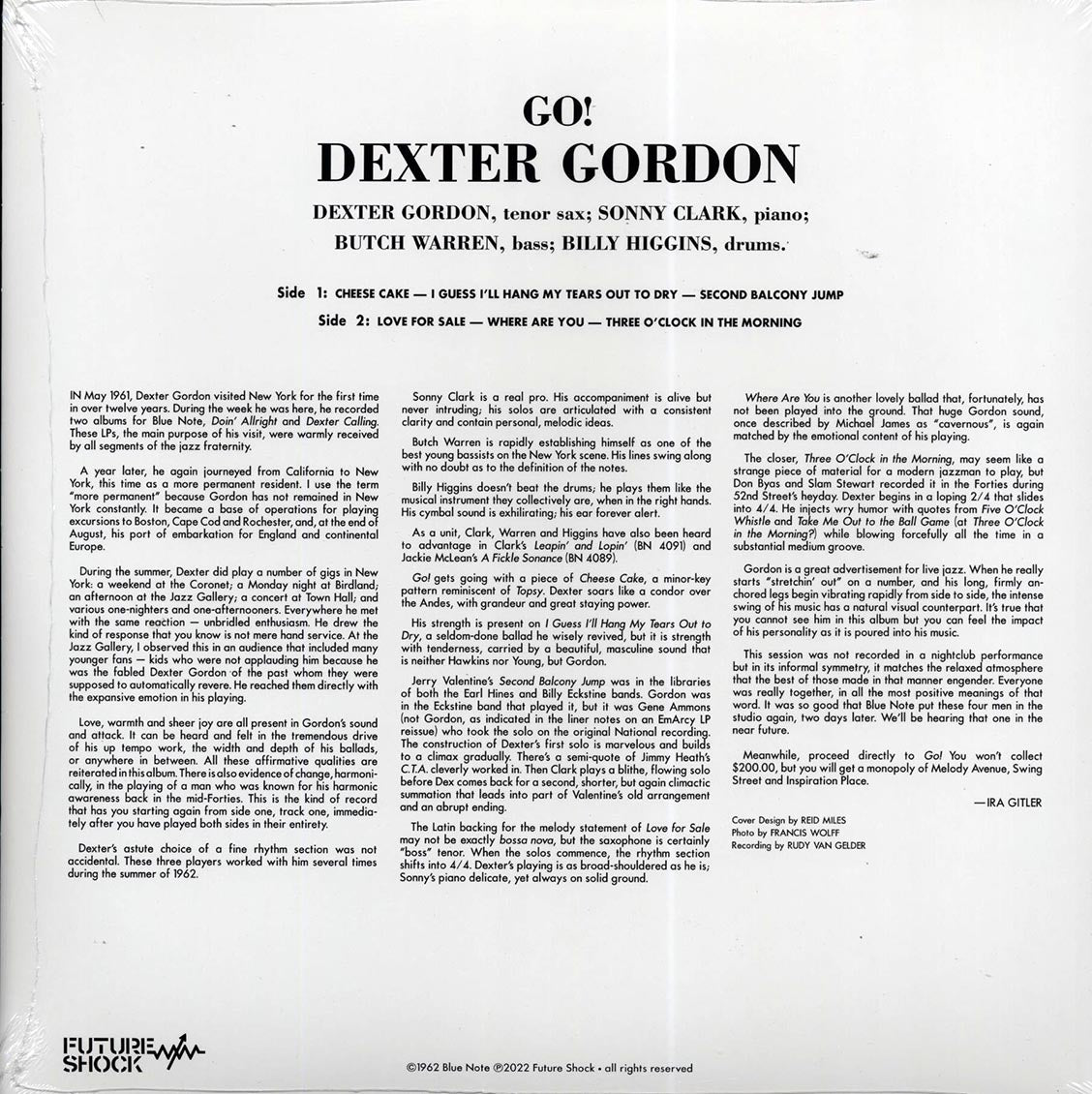 Dexter Gordon - Go! (ltd. 500 copies made) (white vinyl)