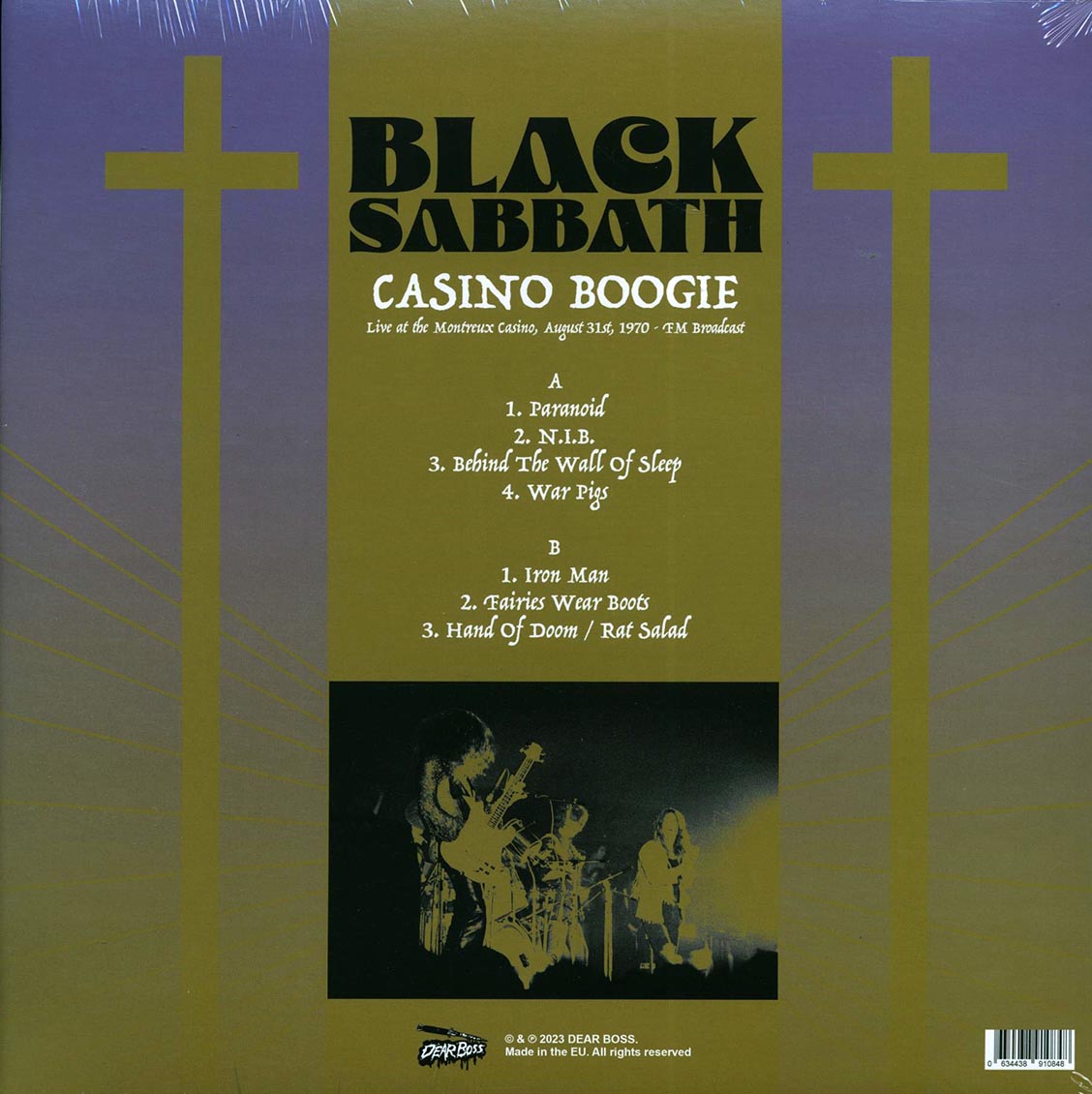 Black Sabbath - Casino Boogie: Live At The Montreux Casino, August 31st 1970 FM Broadcast