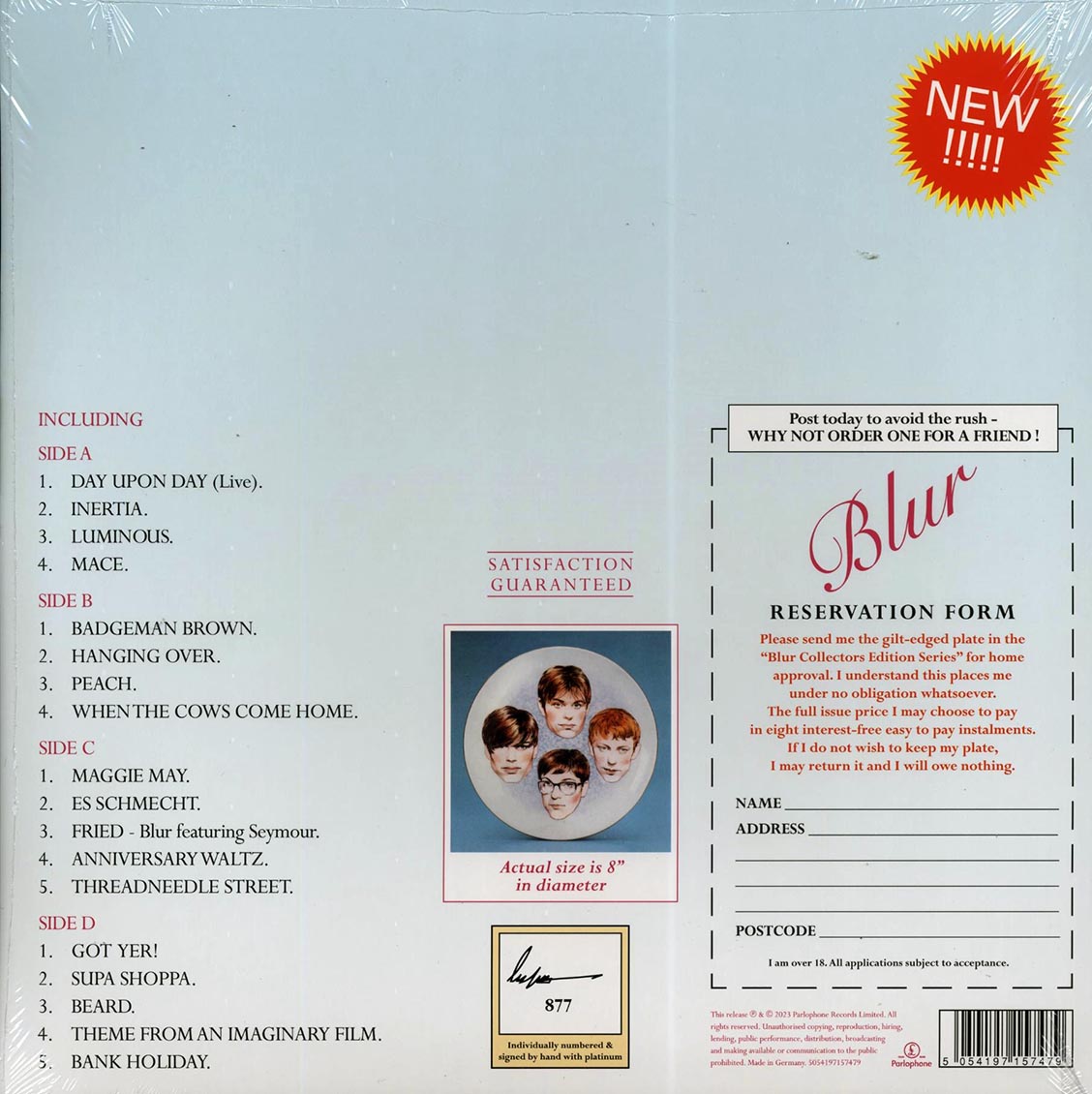 Blur - The Special Collector's Edition (RSD 2023) (ltd. ed.) (2xLP) (blue vinyl)