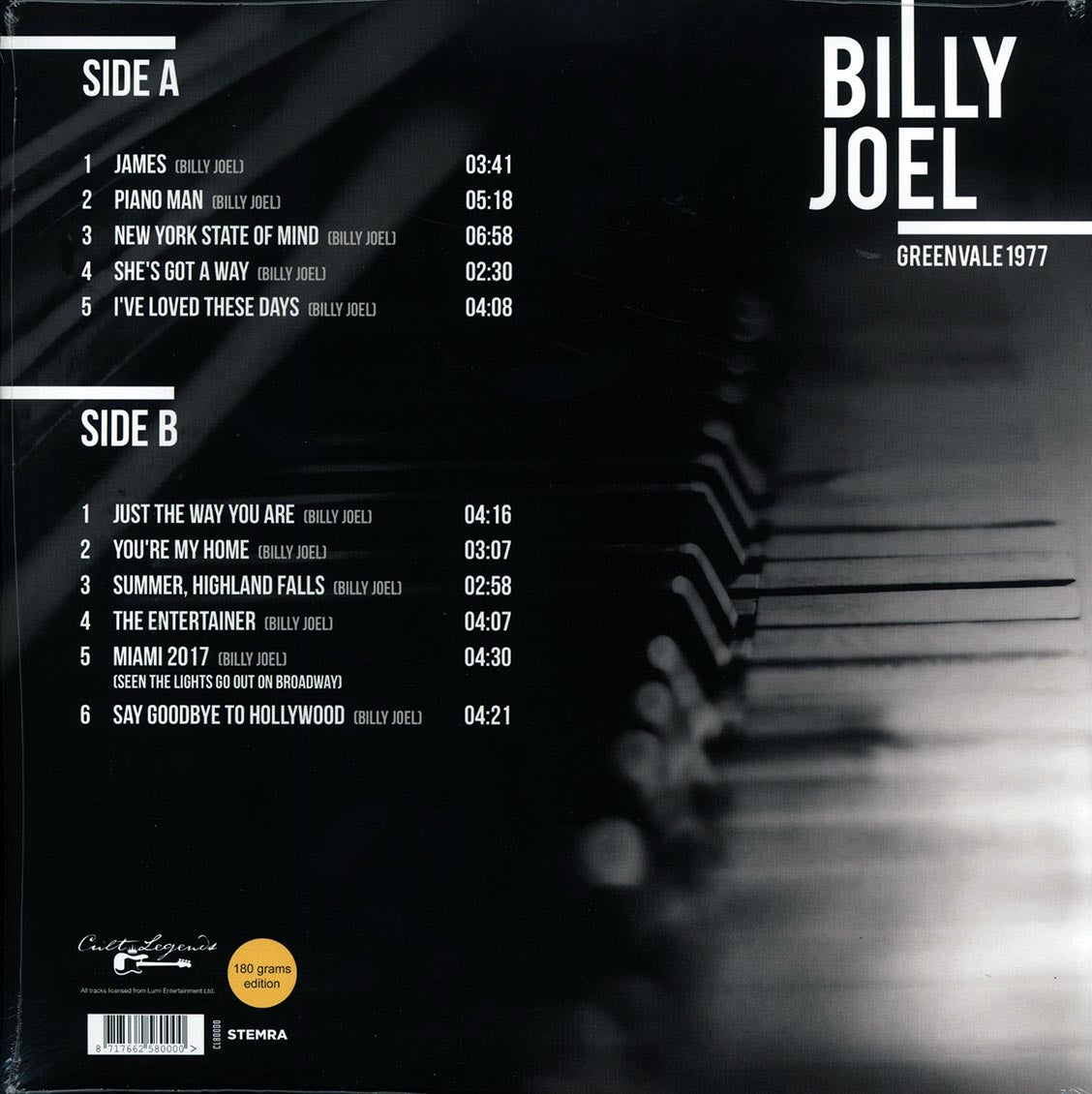 Billy Joel - Greenvale 1977