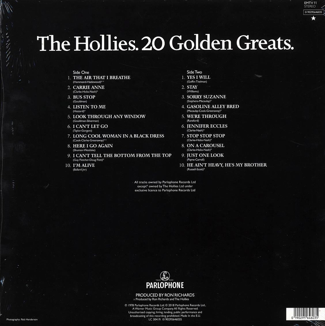 The Hollies - 20 Golden Greats