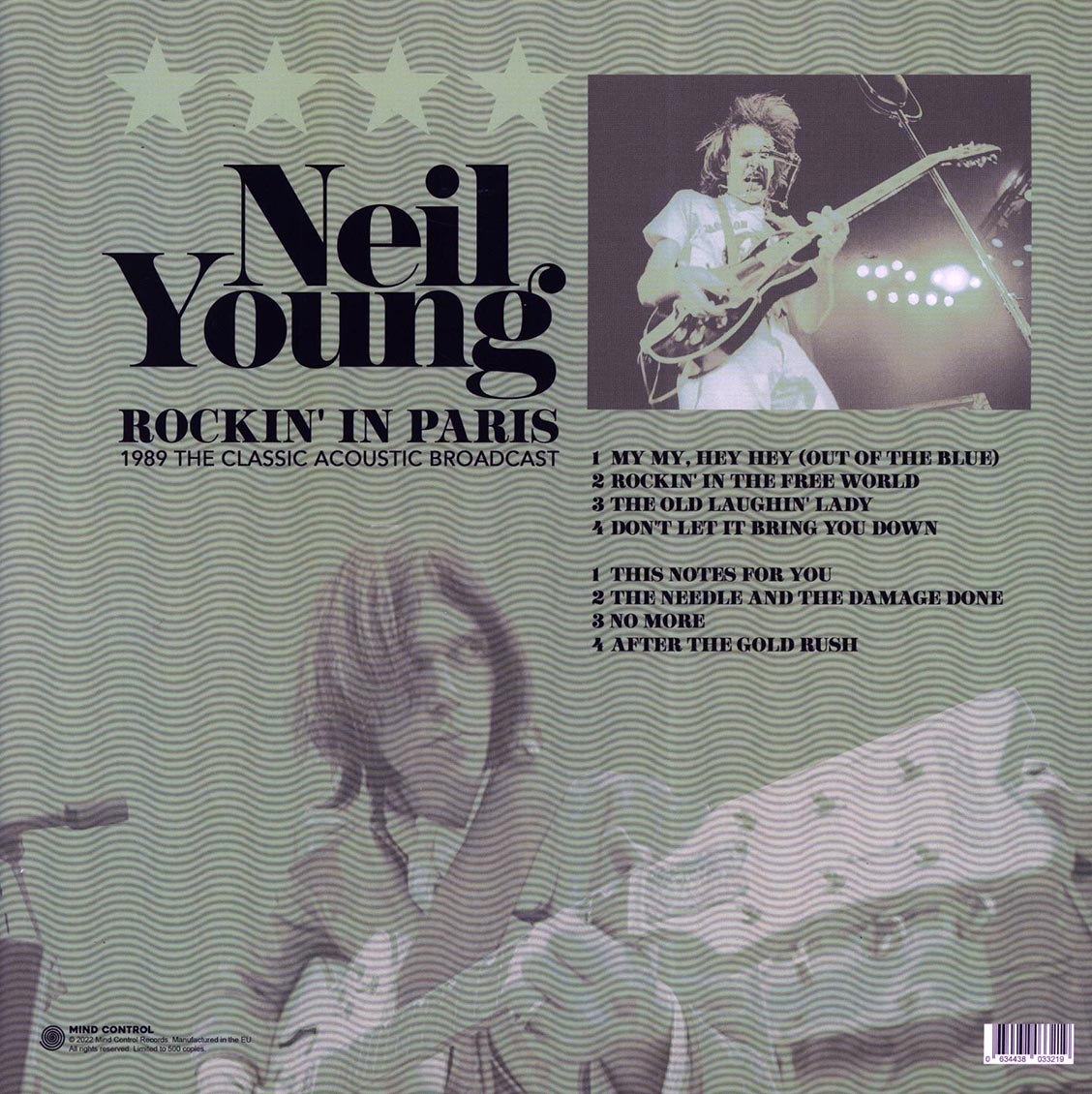Neil Young - Rockin' In Paris: 1989 The Classic Acoustic Broadcast (ltd. 500 copies made) (green vinyl)