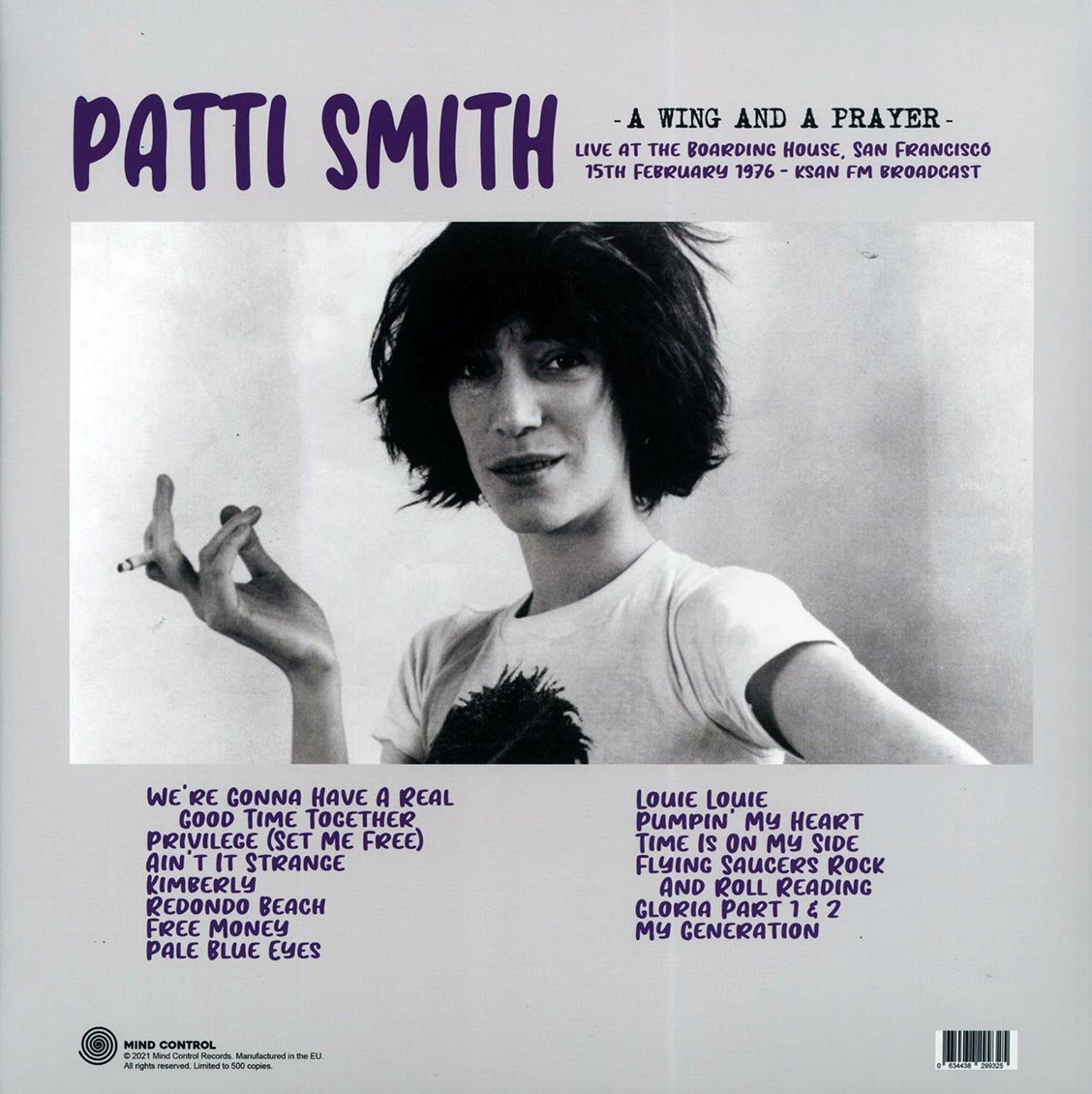 Patti Smith - A Wing And A Prayer (ltd. 500 copies made)