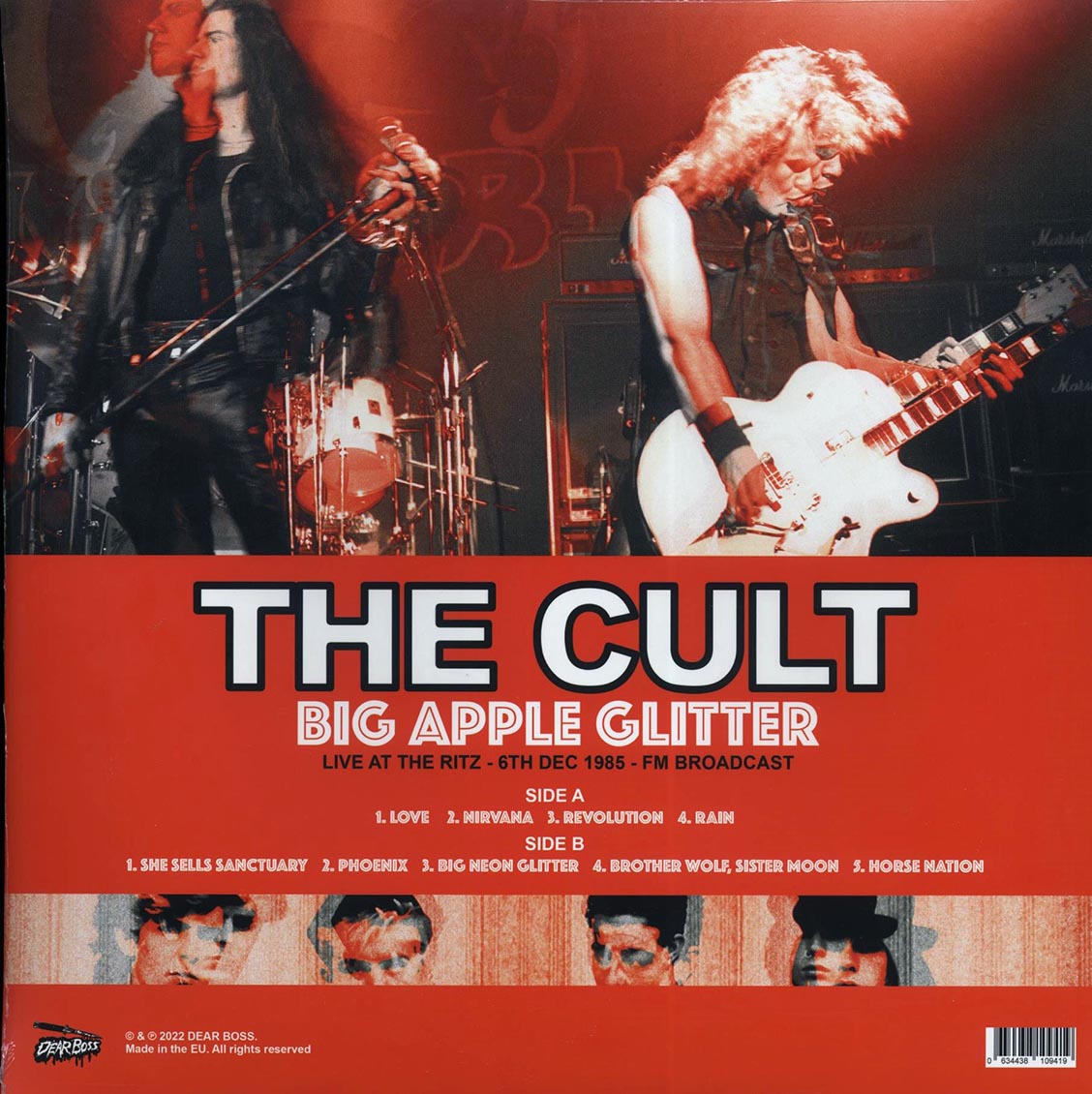 The Cult - Big Apple Glitter: Live At The Ritz, 6th December 1985 (ltd. 300 copies made) (colored vinyl)