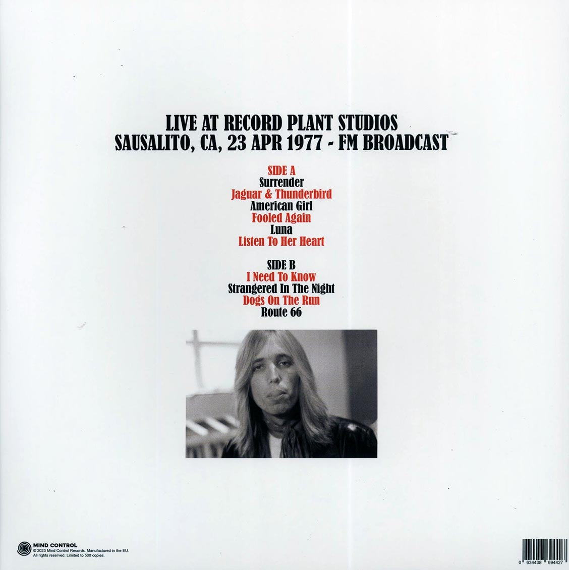 Tom Petty & The Heartbreakers - Surrender In California: The Sausalito Record Plant Broadcast
