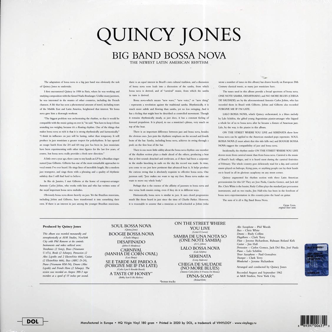 Quincy Jones - Big Band Bossa Nova (180g) (yellow vinyl)