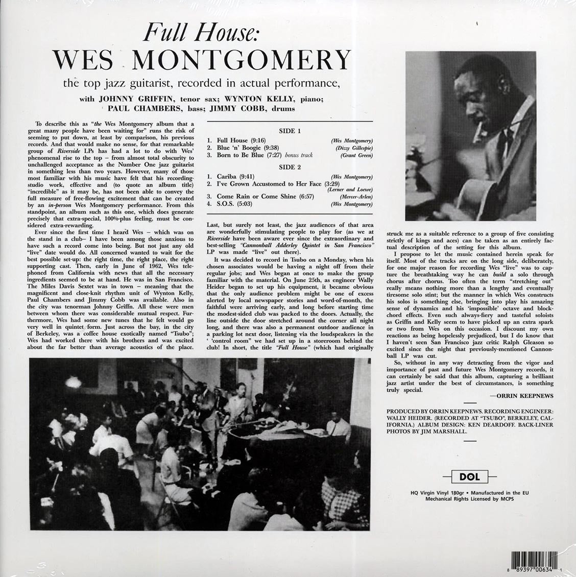 Wes Montgomery - Full House (180g) (colored vinyl)