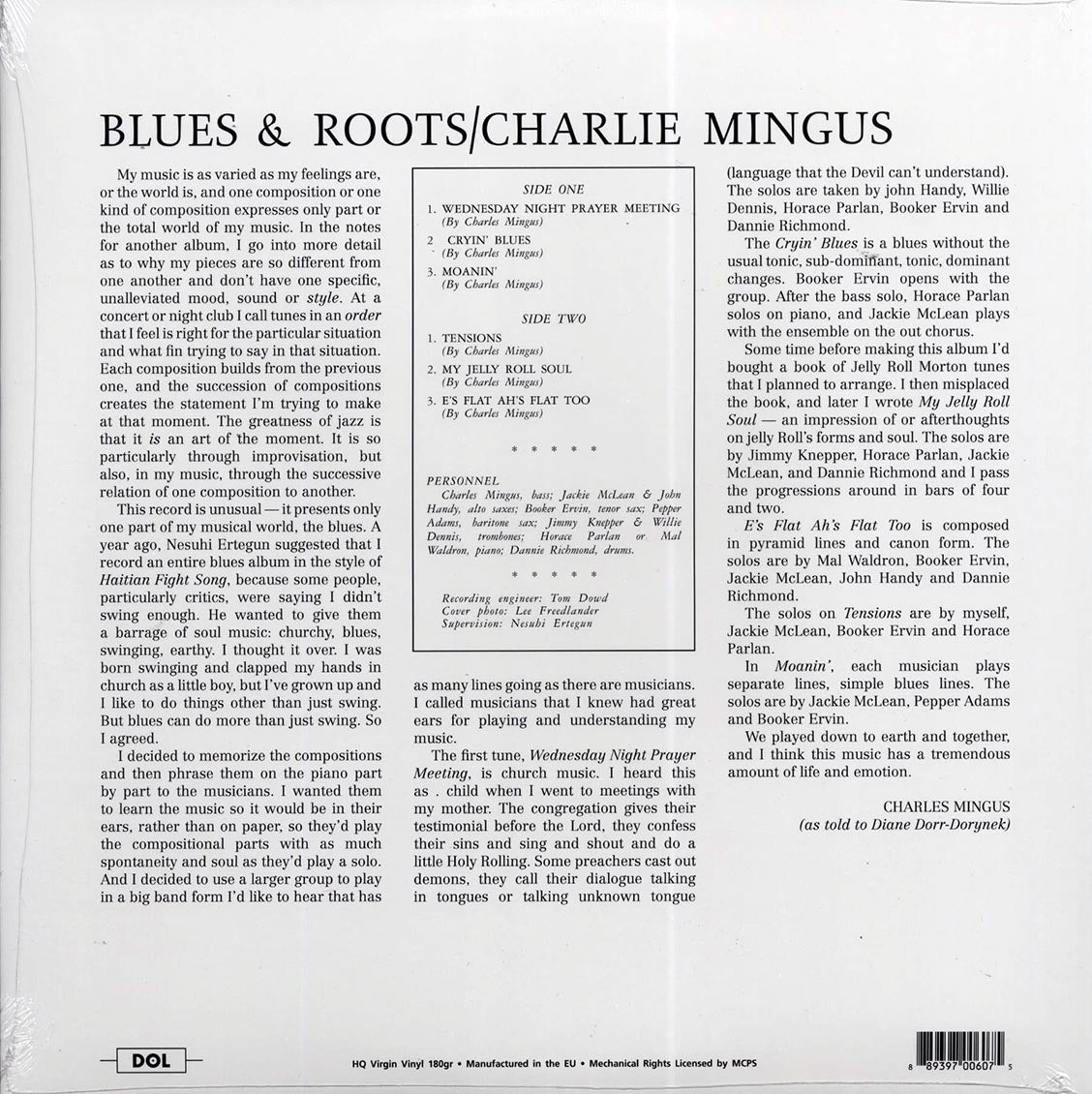 Charles Mingus - Blues & Roots (180g) (blue vinyl)