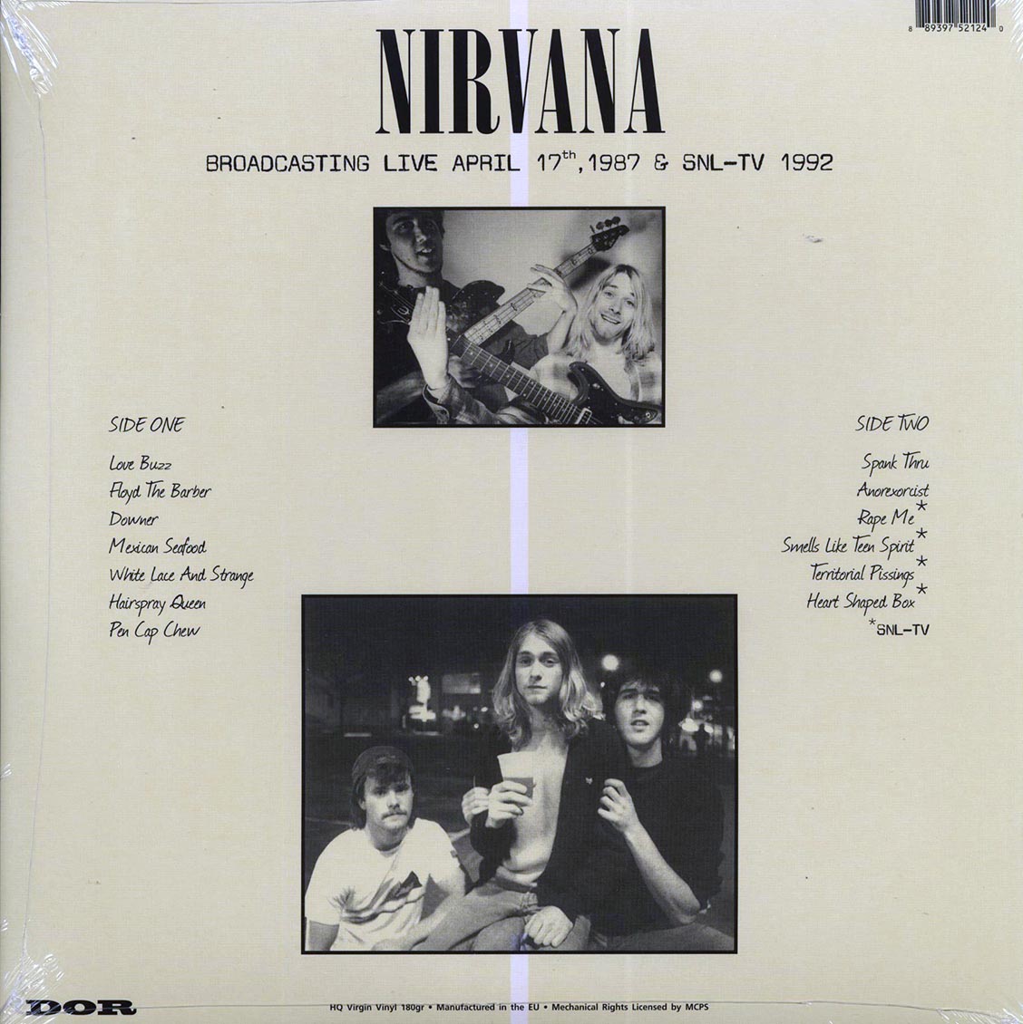 Nirvana - Broadcasting Live KAOS-FM April 17th, 1987 & SNL-TV 1992 (180g) (green vinyl)