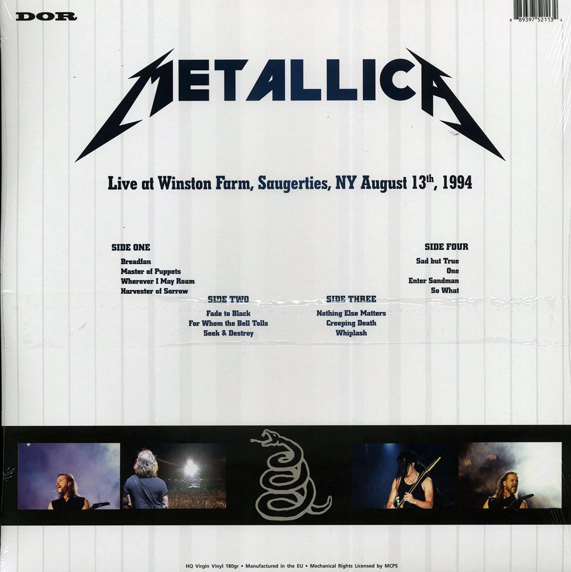 Metallica - Live At Winston Farm, Saugerties, NY August 13th, 1994 (2xLP) (180g) (orange vinyl)