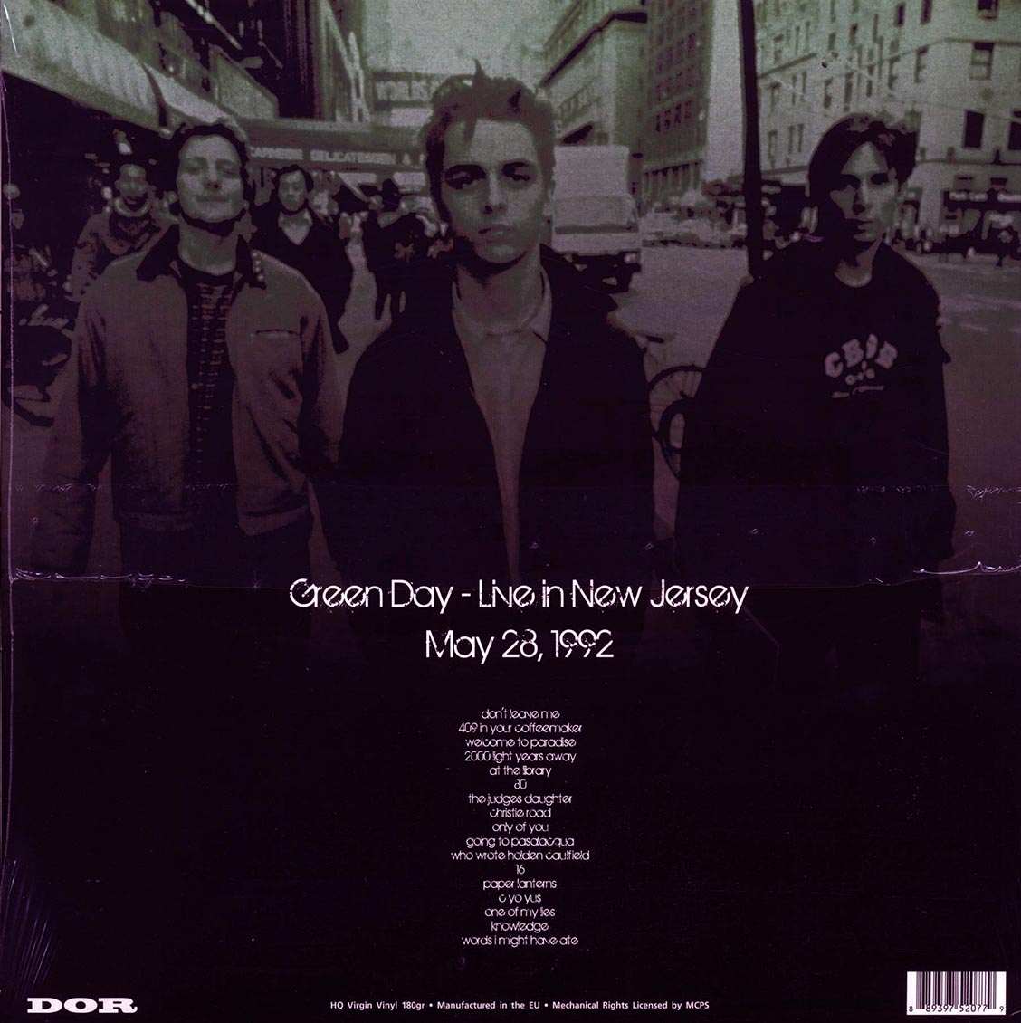 Green Day - New Jersey Live 1992 (180g) (green vinyl)