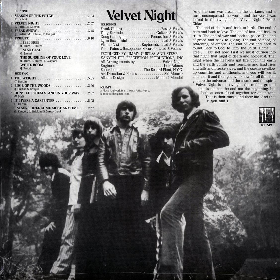 Velvet Night - Velvet Night (+ 2 bonus tracks) (ltd. 500 copies made) (violet vinyl)