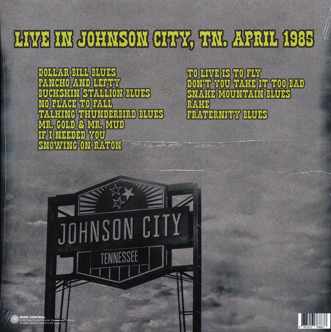 Townes Van Zandt - Live In Johnson City, TN, April 1985