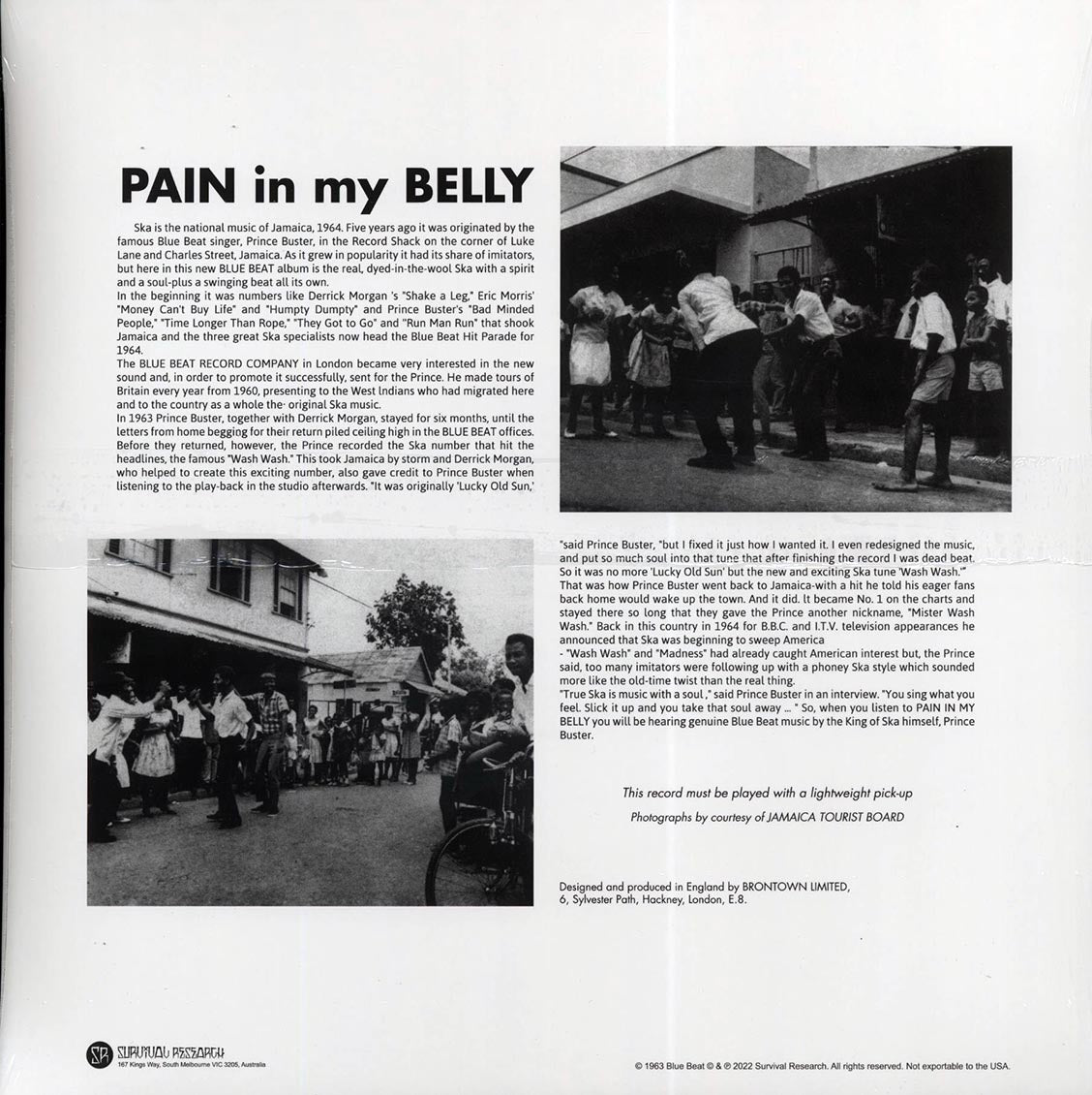 Prince Buster, The Skatalites, Toots & The Maytals, Etc. - Pain In My Belly