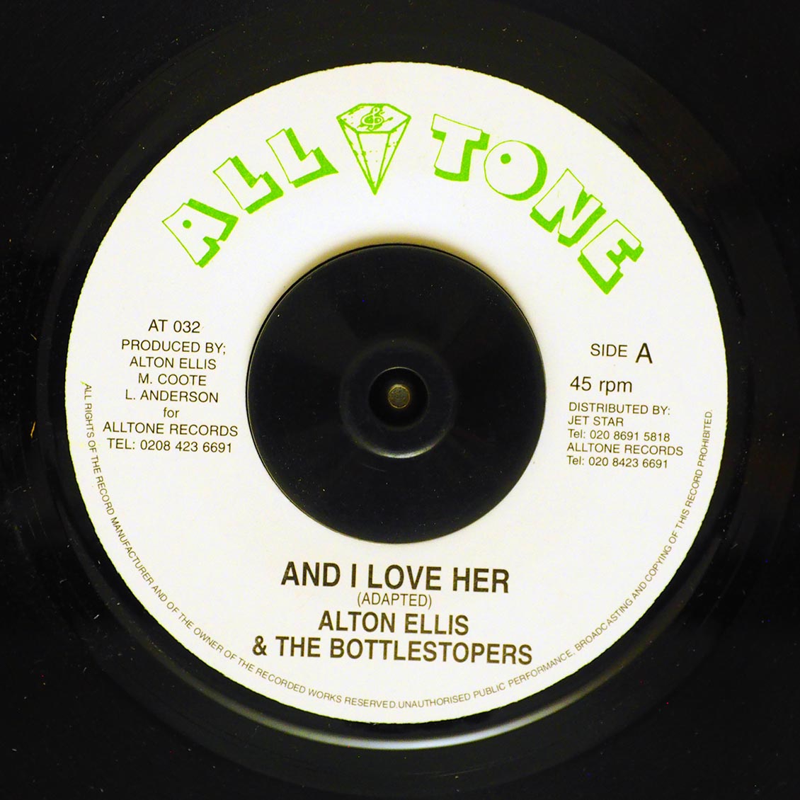Alton Ellis - And I Love Her  /  Alton Ellis - Bad Company