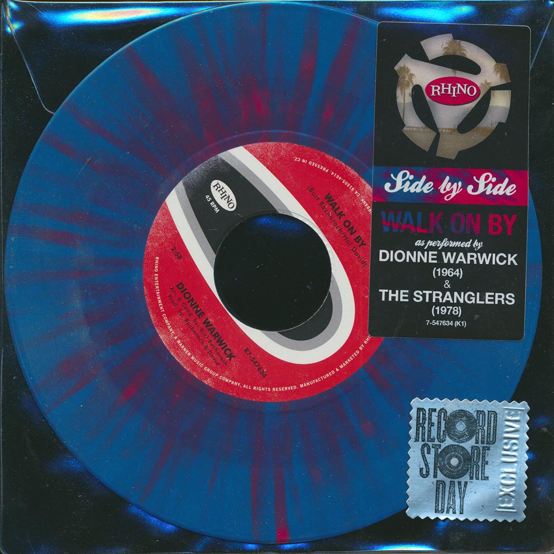 Dionne Warwick - Walk On By  /  The Stranglers - Walk On By (RSD 2015) (colored vinyl)