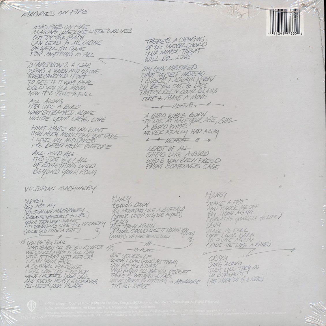 Red Hot Chili Peppers - Magpies On Fire  /  Red Hot Chili Peppers - Victorian Machinery