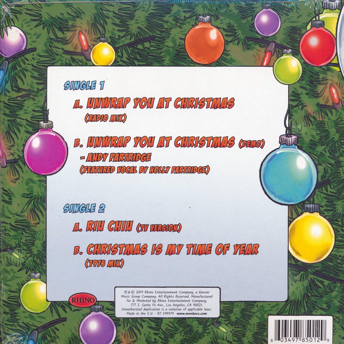 The Monkees - Christmas Party Plus (2 X 7") (RSD 2019) (colored vinyl)