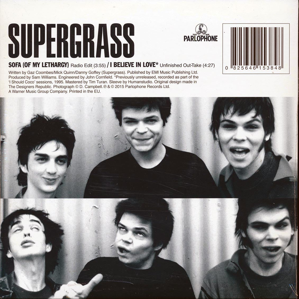 Supergrass - Sofa (Of My Lethargy)  /  Supergrass - I Believe In Love (Unfinished Out-Take) (RSD 2015)