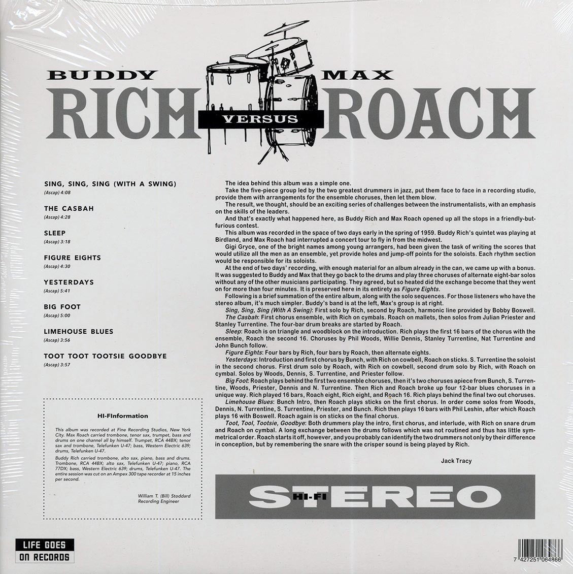 Buddy Rich, Max Roach - Rich Versus Roach
