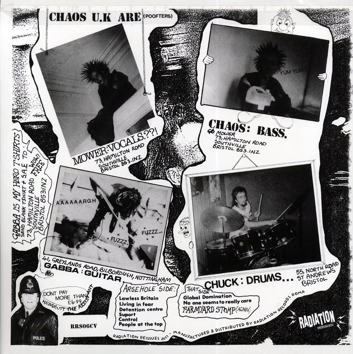 Chaos UK - Short Sharp Shock (white vinyl)