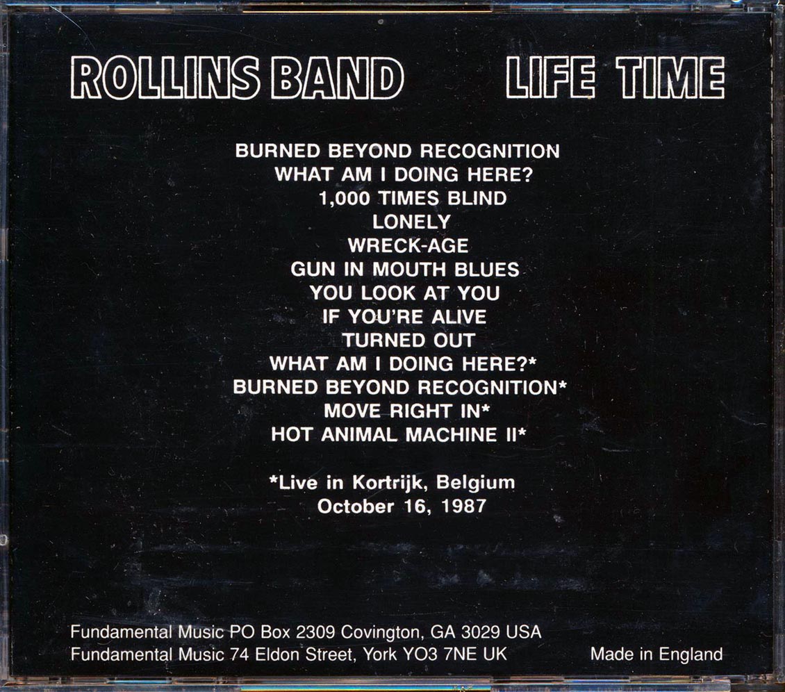 Rollins Band - Life Time