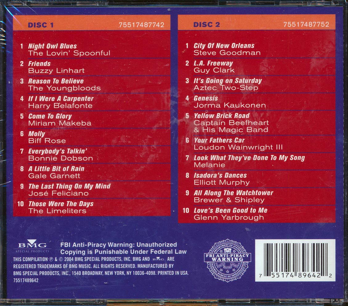 Guy Clark, Herry Belafonte, The Limelighters, Etc. - Singer Songwriter Revolution (2xCD)