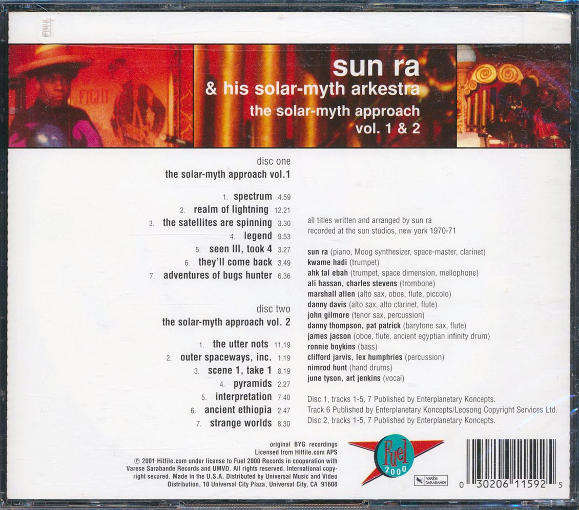 Sun Ra & His Solar-Myth Arkestra - The Solar Approach Volumes 1 & 2 (2xCD)