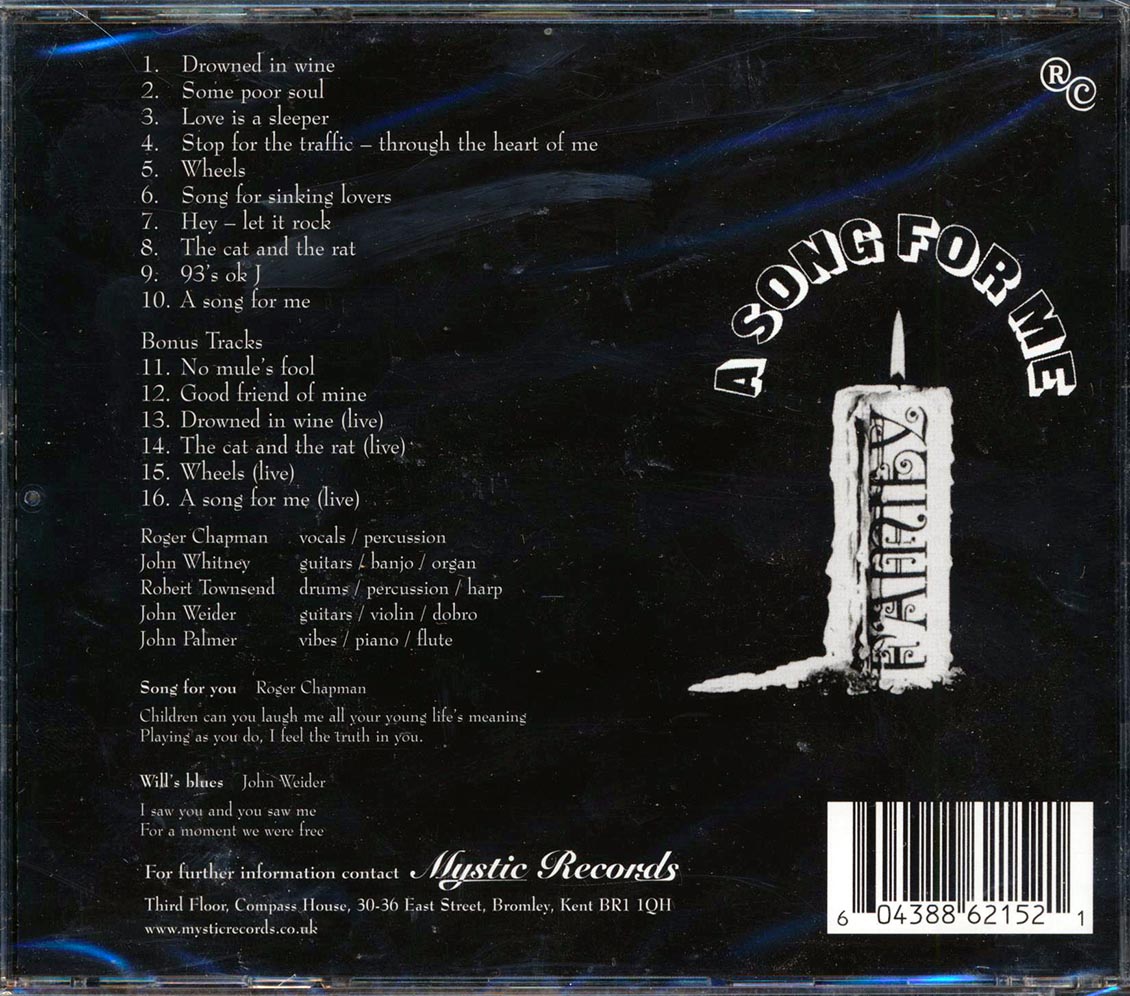 Family - A Song For Me (+6 bonus tracks) (remastered)