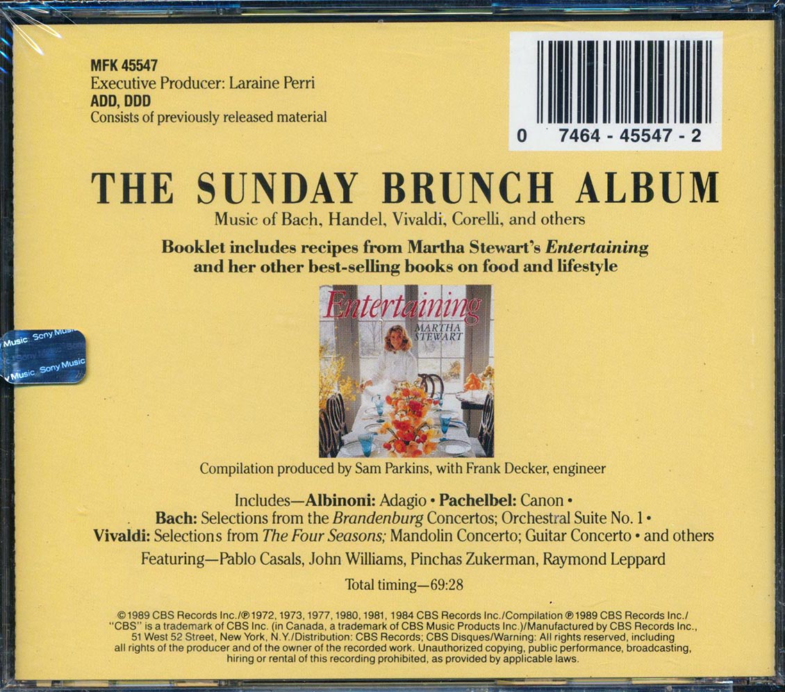 John Williams, Philharmonia Virtuosi Of New York, Richard Kapp, Etc. - The Sunday Brunch Album