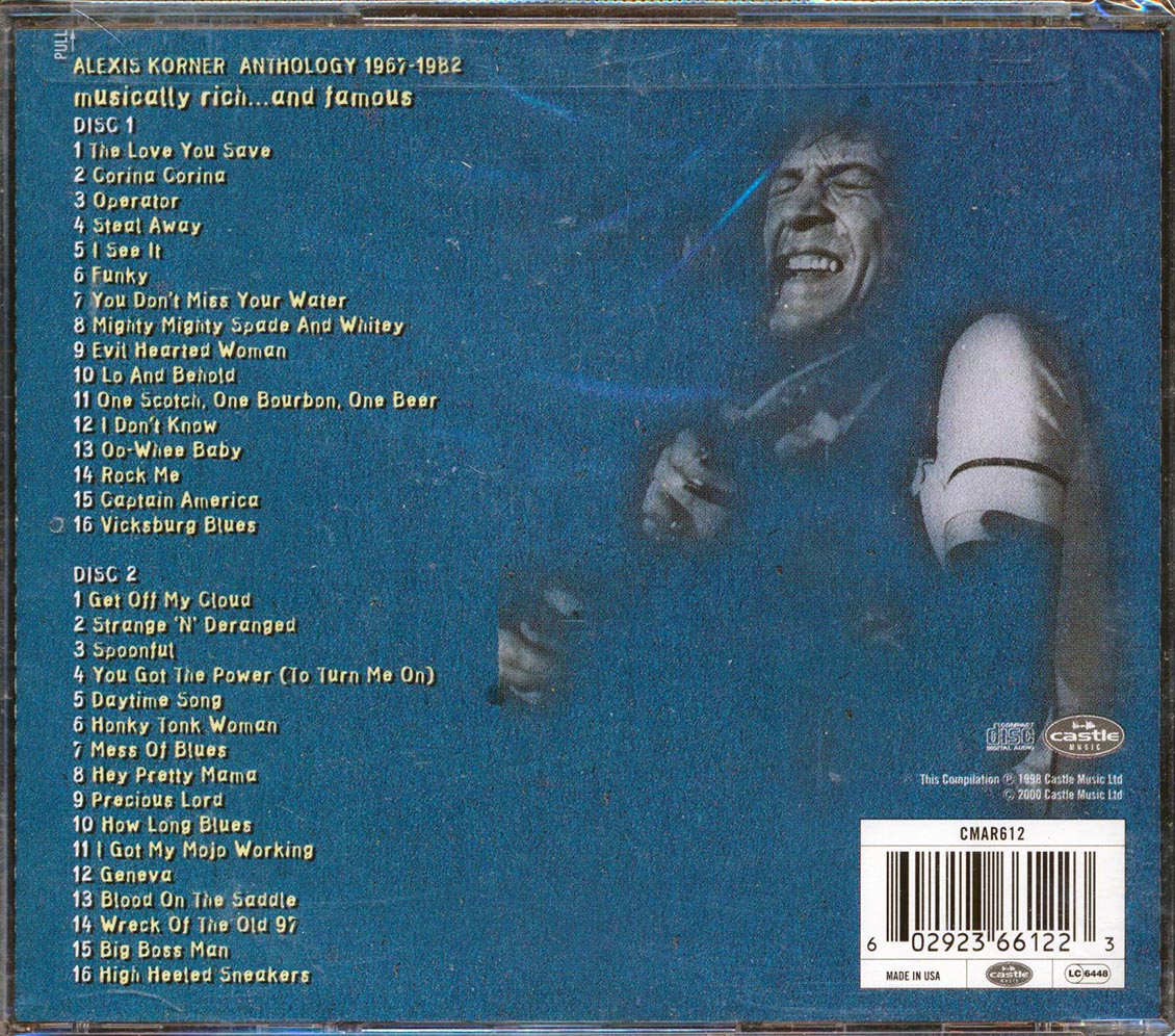 Alexis Korner - Musically Rich And Famous (32 tracks) (2xCD)