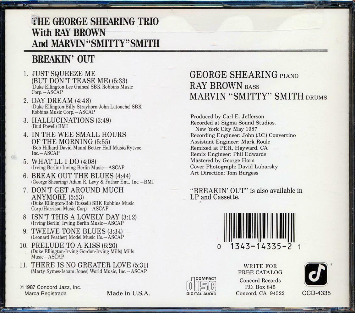 The George Shearing Trio - Breakin' Out