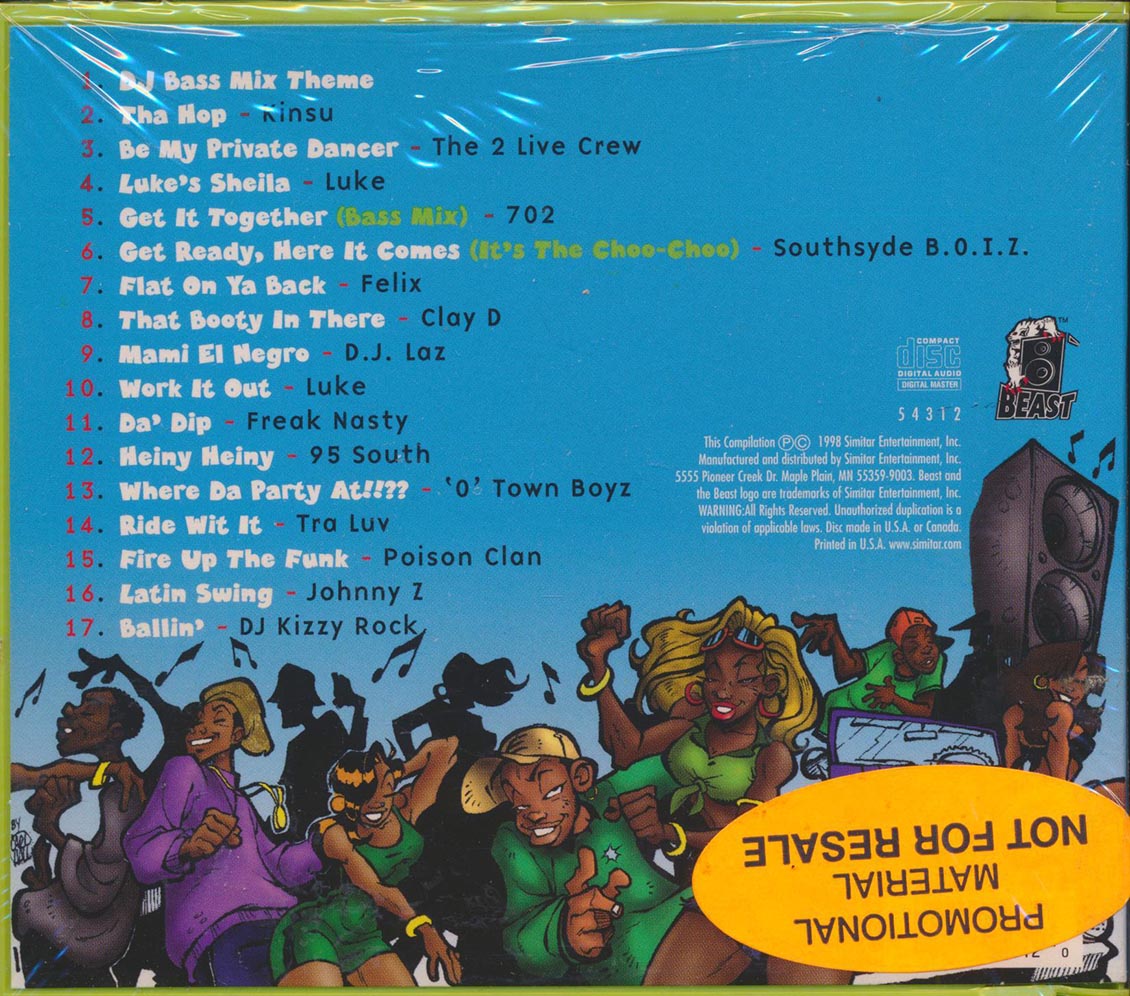 2 Live Crew, DJ Nasty Knock, Kinsu, Etc. - DJ Bass Mix '98 Volume 2 (promo)