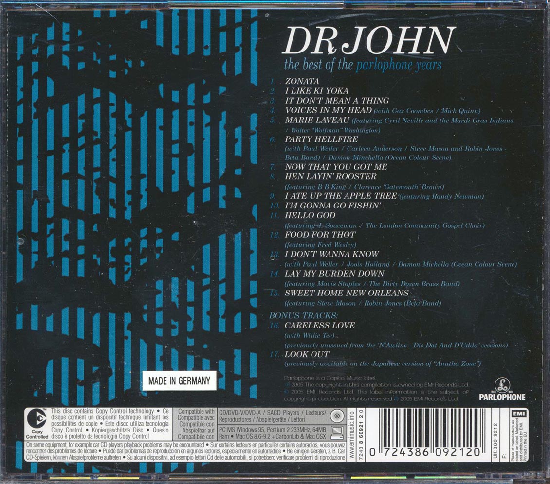 Dr. John - The Best Of The Parlophone Years (+2 bonus tracks)