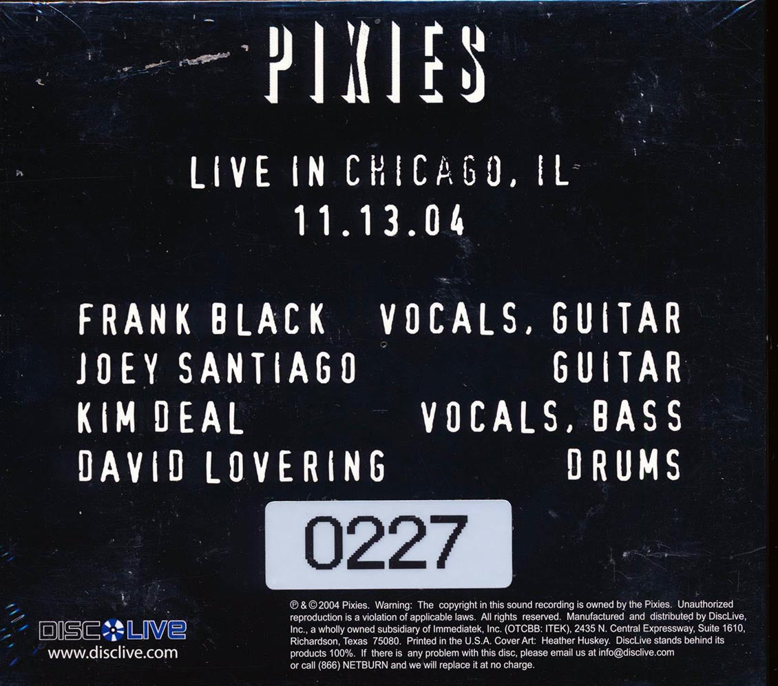 The Pixies - Live In Chicago, IL 11.13.04 (28 tracks) (numbered ltd.ed.) (2xCD)