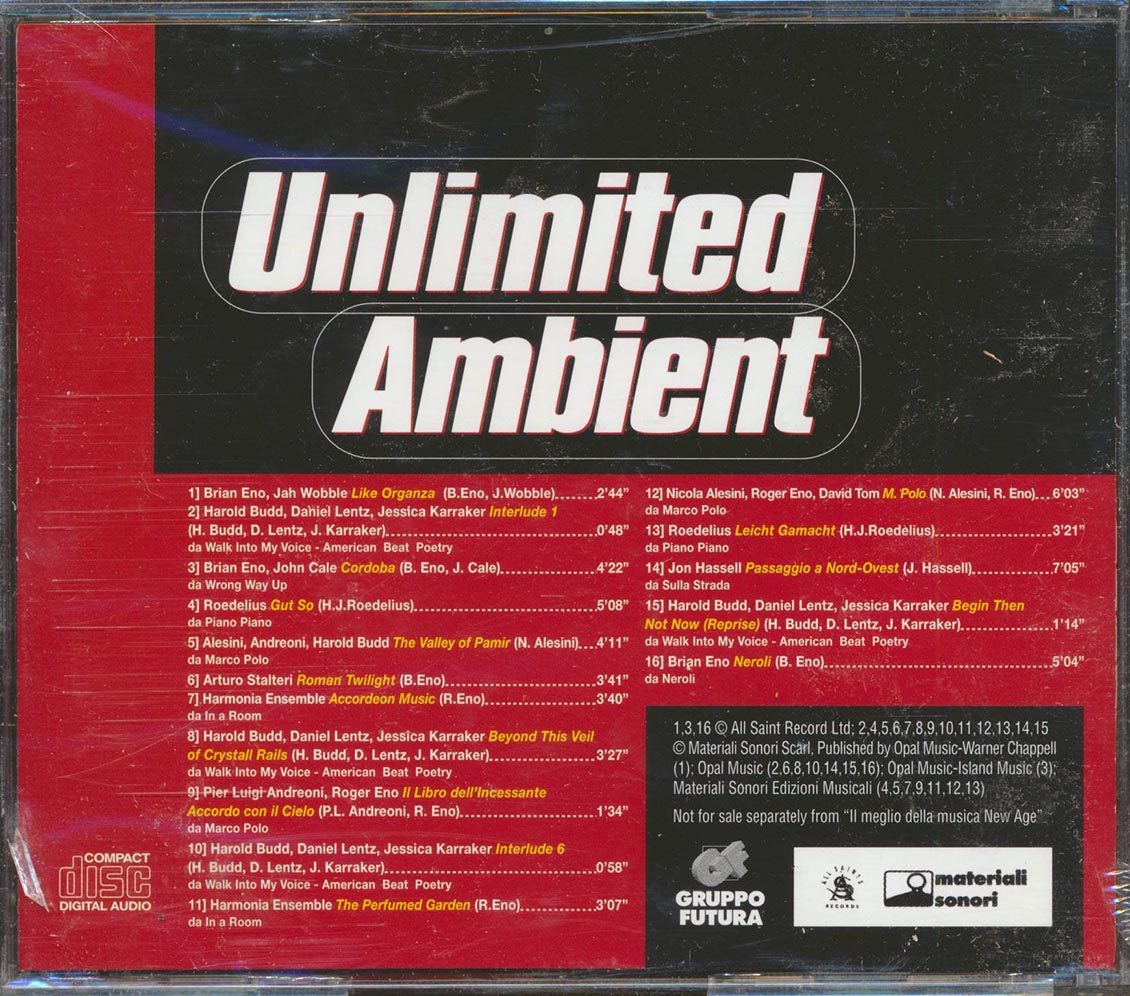 Brian Eno, Roedelius, Jah Wobble, John Cale, Etc. - Unlimited Ambient