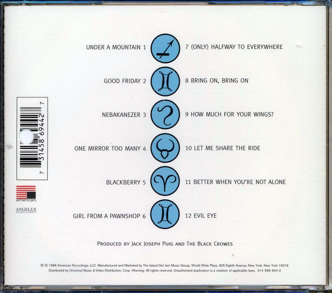 The Black Crowes - Three Snakes And One Charm