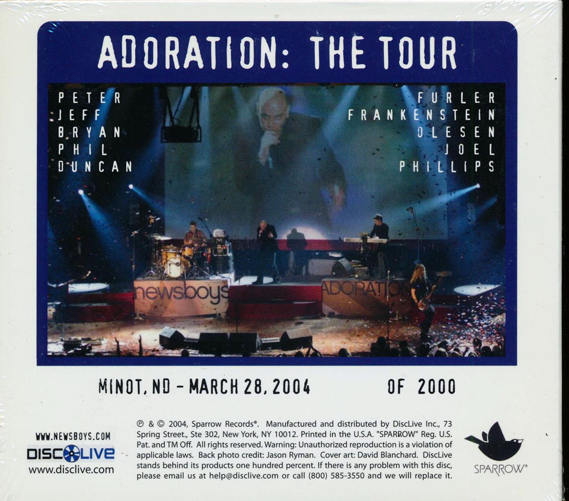 Newsboys - Adoration: The Tour, Live In Minot, ND, 03.28.2004 (2xCD)