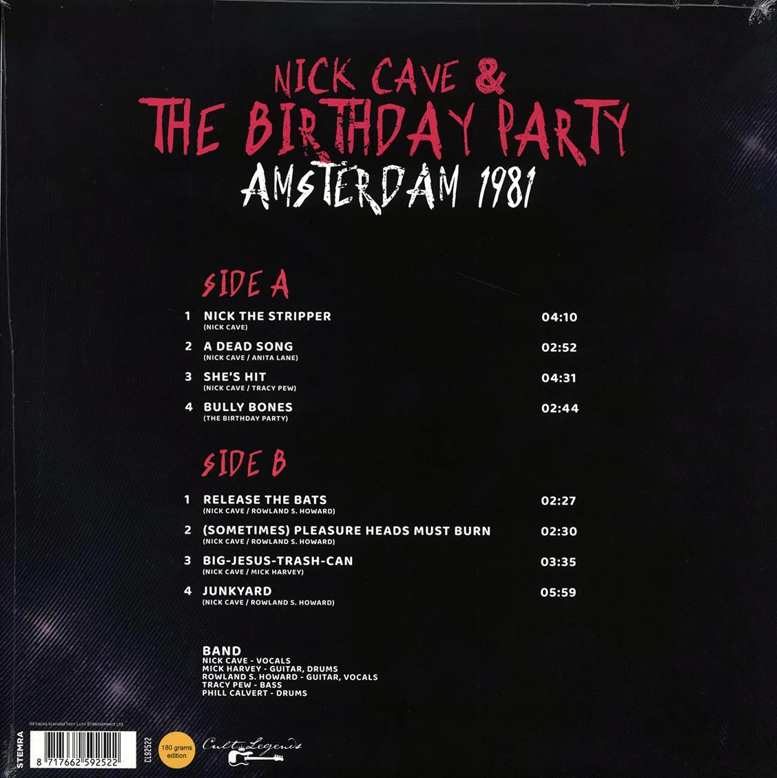 Nick Cave & The Birthday Party - Amsterdam 1981