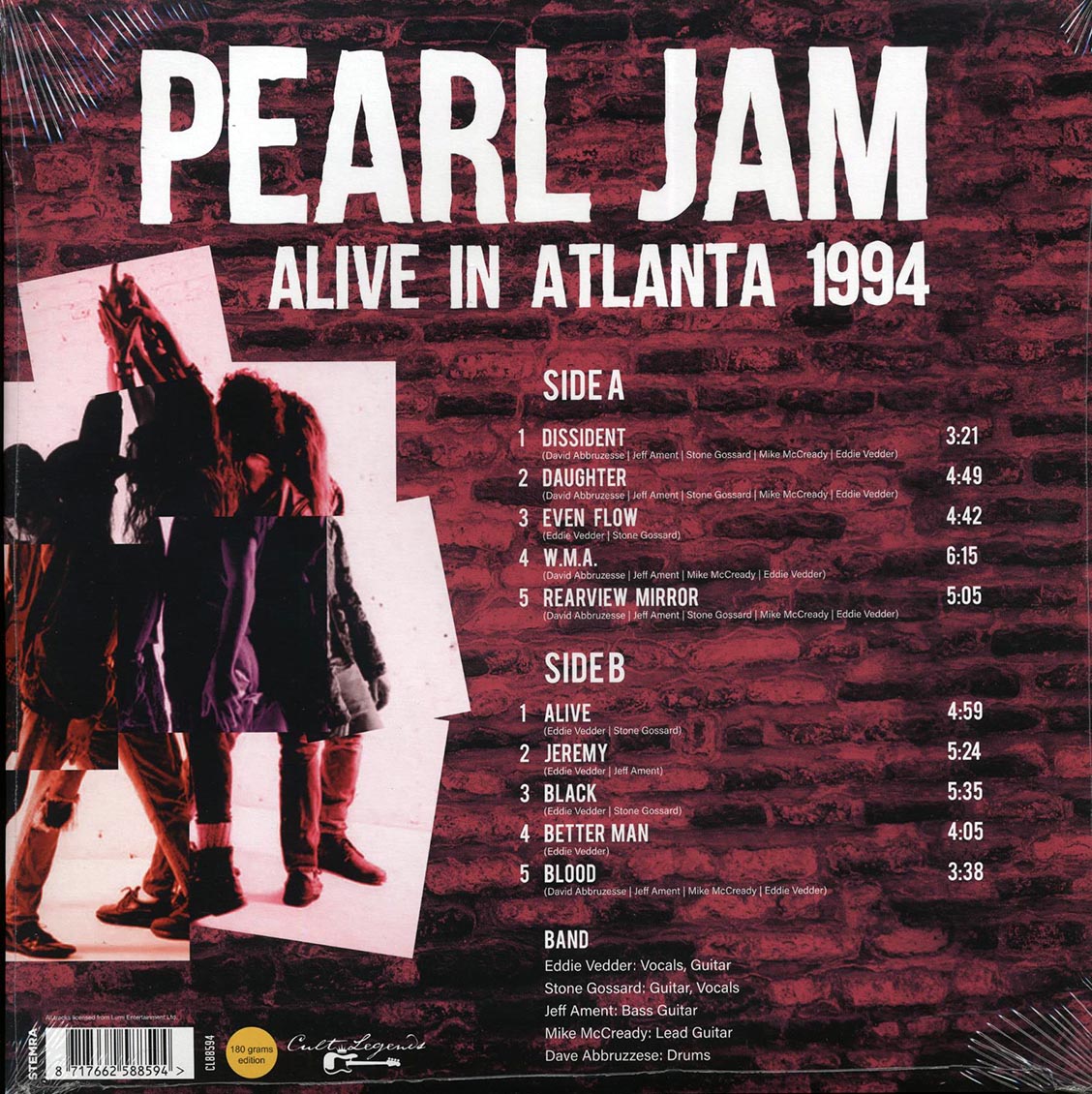 Pearl Jam - Alive In Atlanta 1994 (180g)