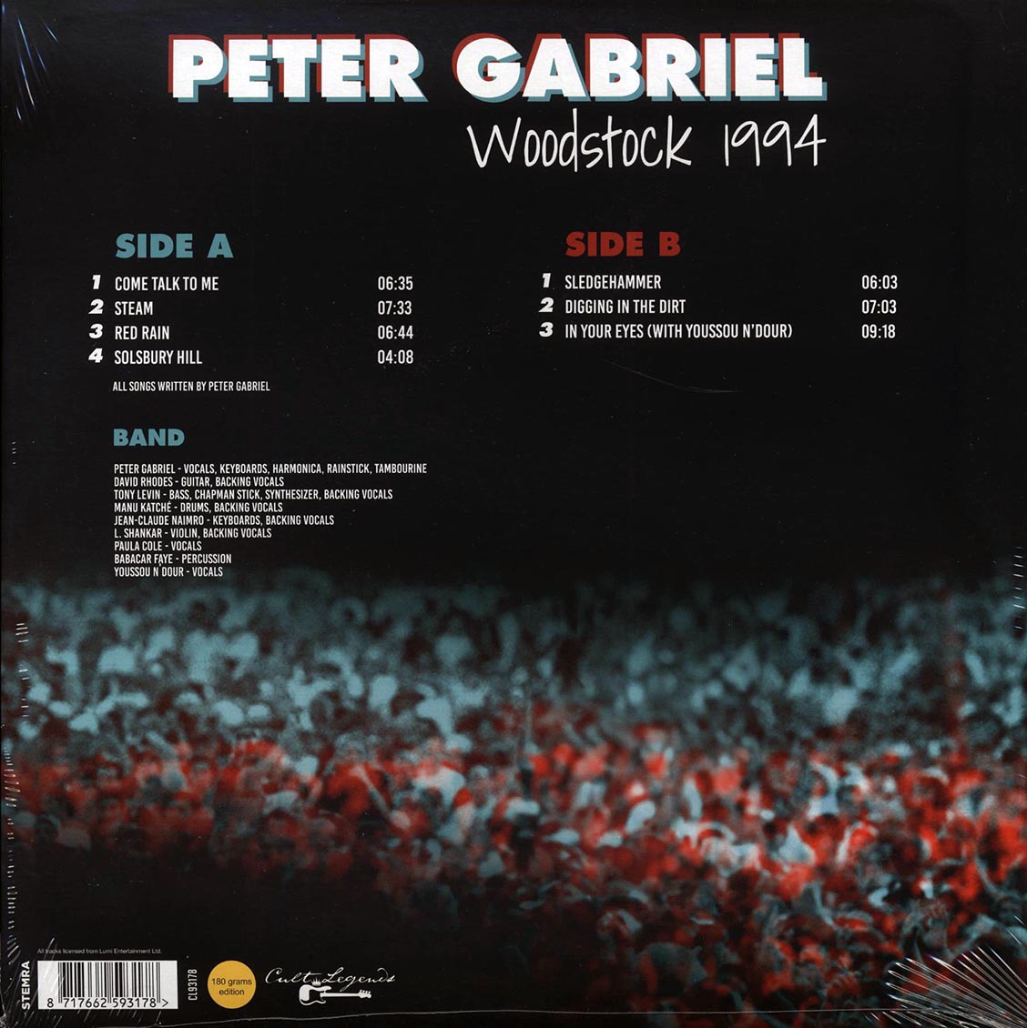 Peter Gabriel - Woodstock 1994 (180g)