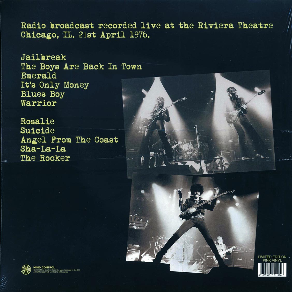 Thin Lizzy - Back In Chicago! The Riviera Broadcast April 21, 1976 (ltd. 500 copies made) (pink vinyl)