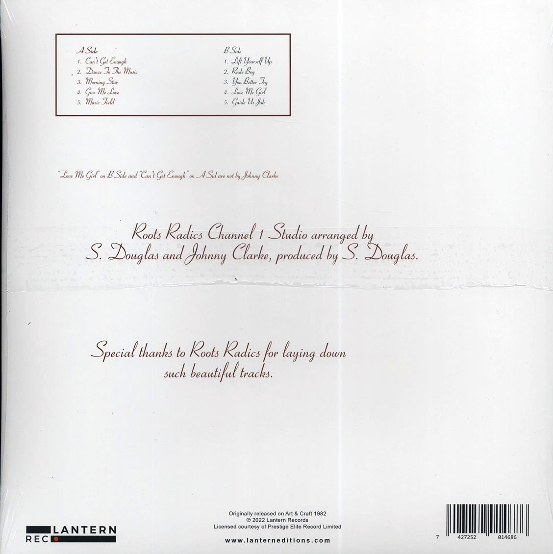 Johnny Clarke - Can't Get Enough (ltd. ed.)