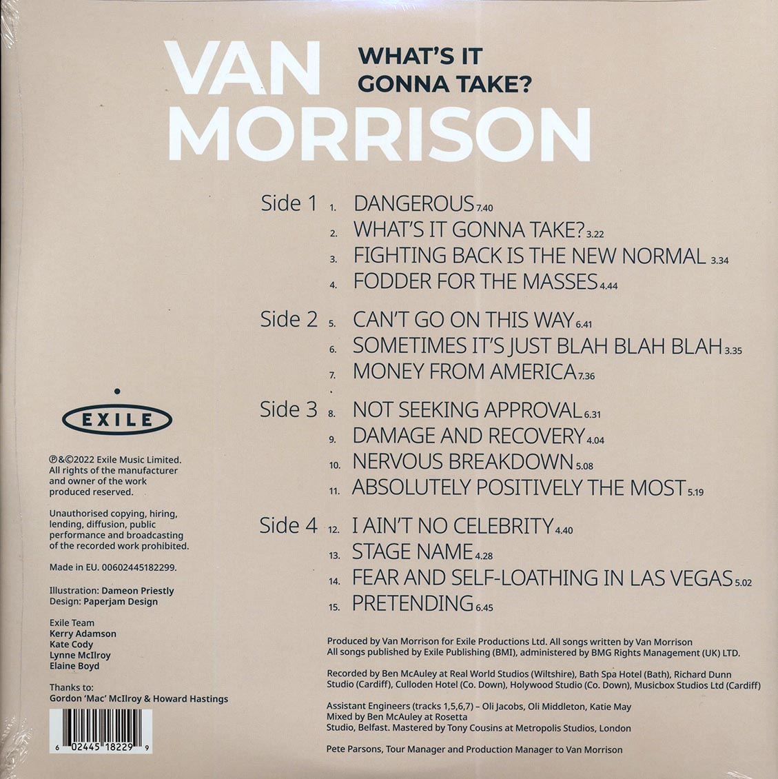 Van Morrison - What's It Gonna Take? (ltd. ed.) (2xLP) (grey vinyl)