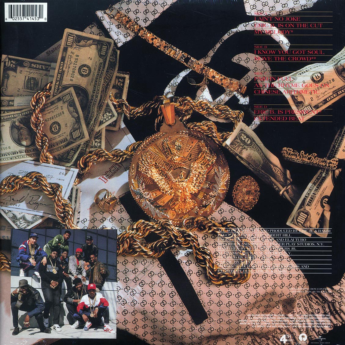 Eric B & Rakim - Paid In Full (2xLP) (180g)