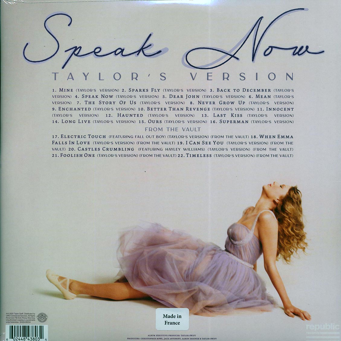 Taylor Swift - Speak Now (Taylor's Version) (Orchid Vinyl) (3xLP) (colored vinyl)