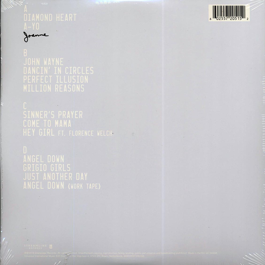 Lady Gaga - Joanne (2xLP) (deluxe edition)
