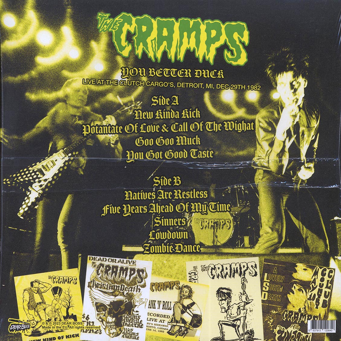 The Cramps - You Better Duck: Live At The Clutch Cargo's, Detroit, MI, Dec 29th 1982 (ltd. 300 copies made) (green vinyl)